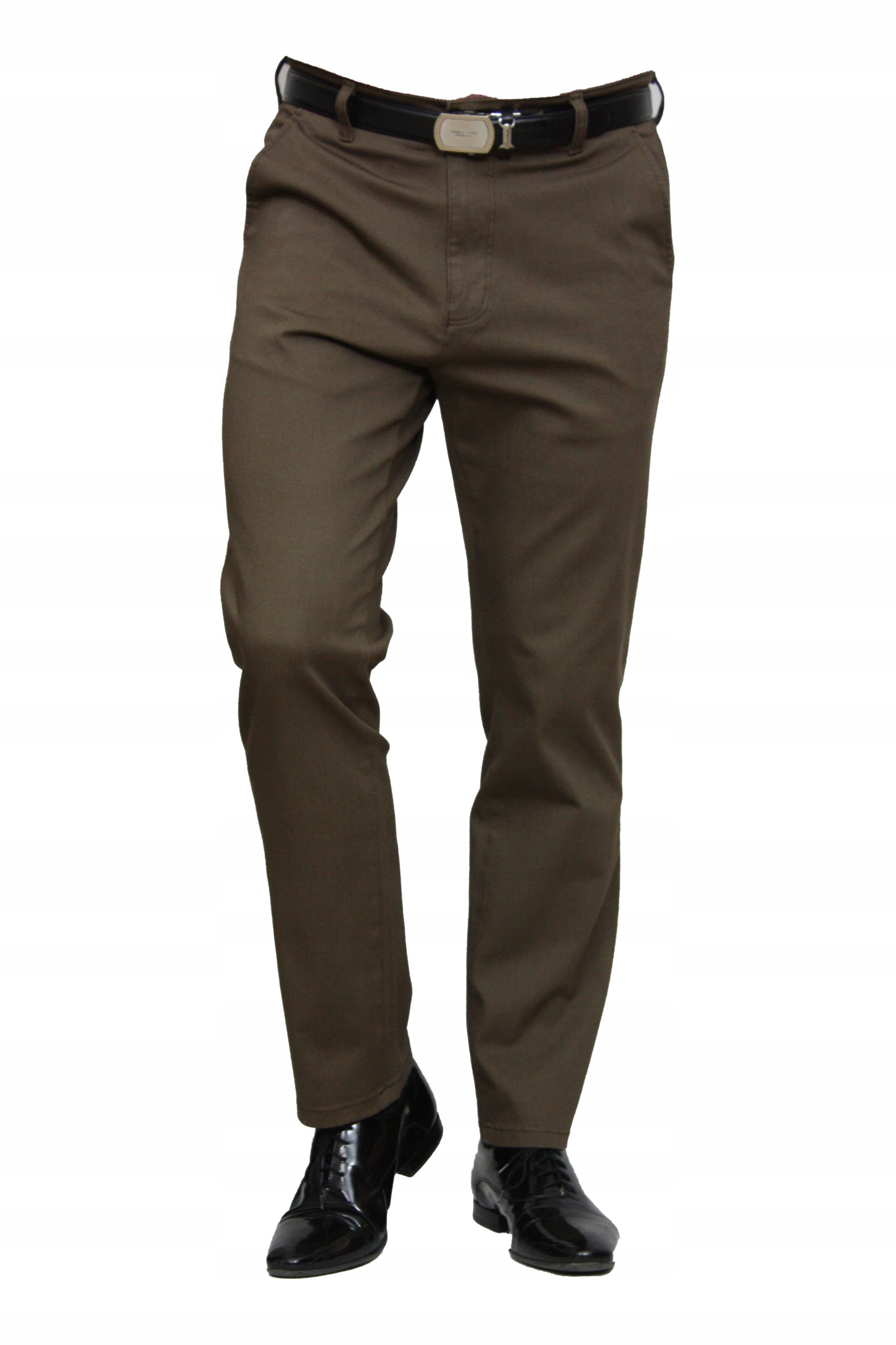 Pánské Návštěvní Kalhoty Chinos (hnědé) W32 L32, obvod pasu 86-88 cm