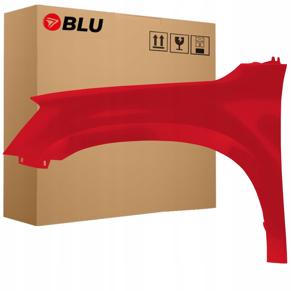 Blu Blatník Škoda Yeti 5L LF3K levý červený 09-13 přední CorridaRot