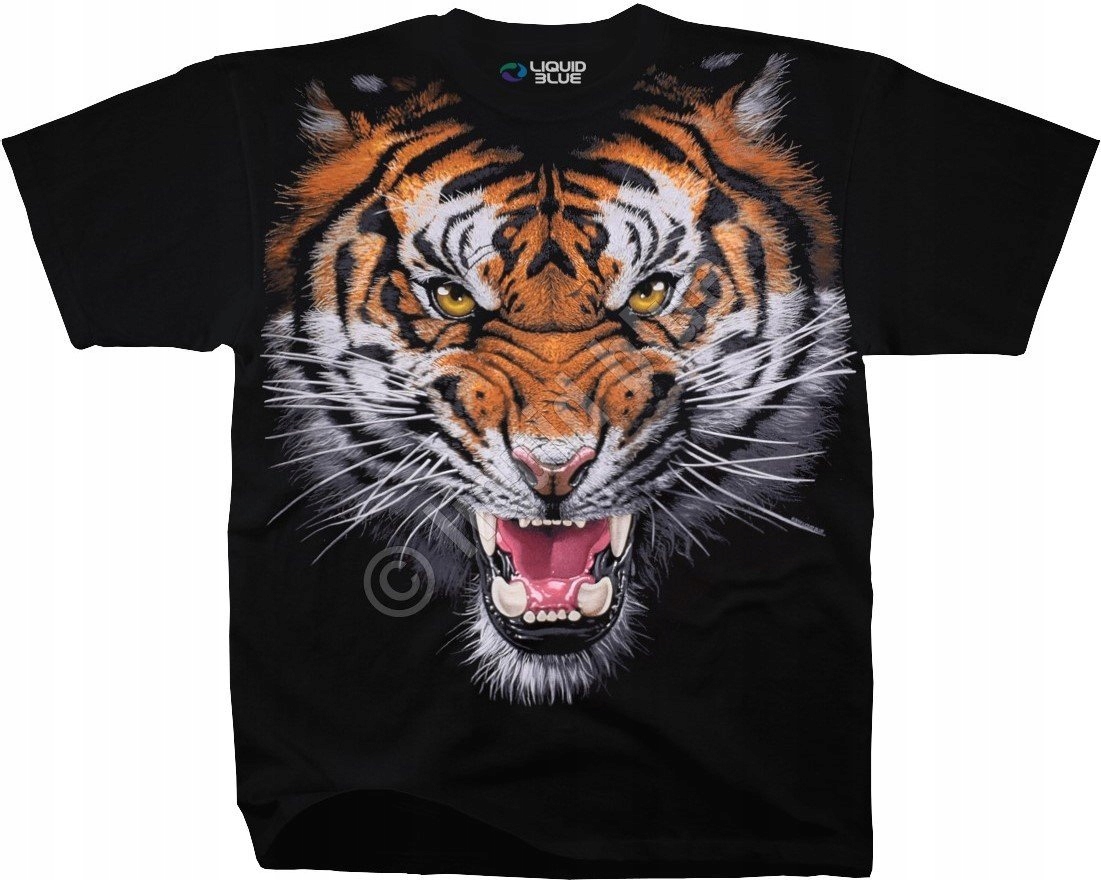 Tygří tvář tekutá modrá L