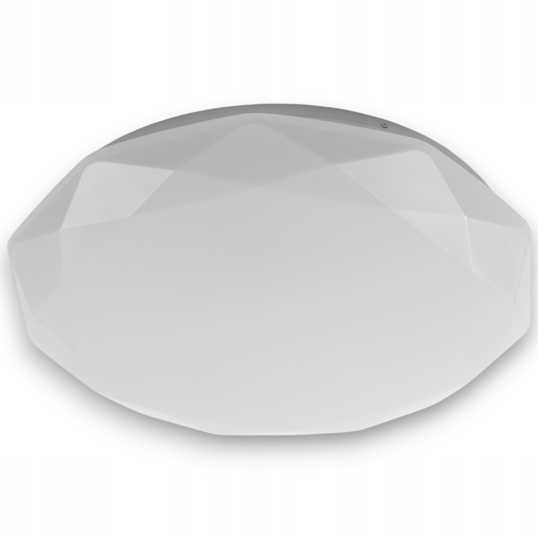 Lampa Plafon Łazienkowy Sufitowy Duży Led 48W IP54 Kształt Diament Biały