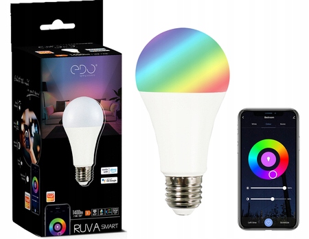 

Żarówka Led Smart 14W E27 Ww-cw +rgb Wi-Fi Tuya