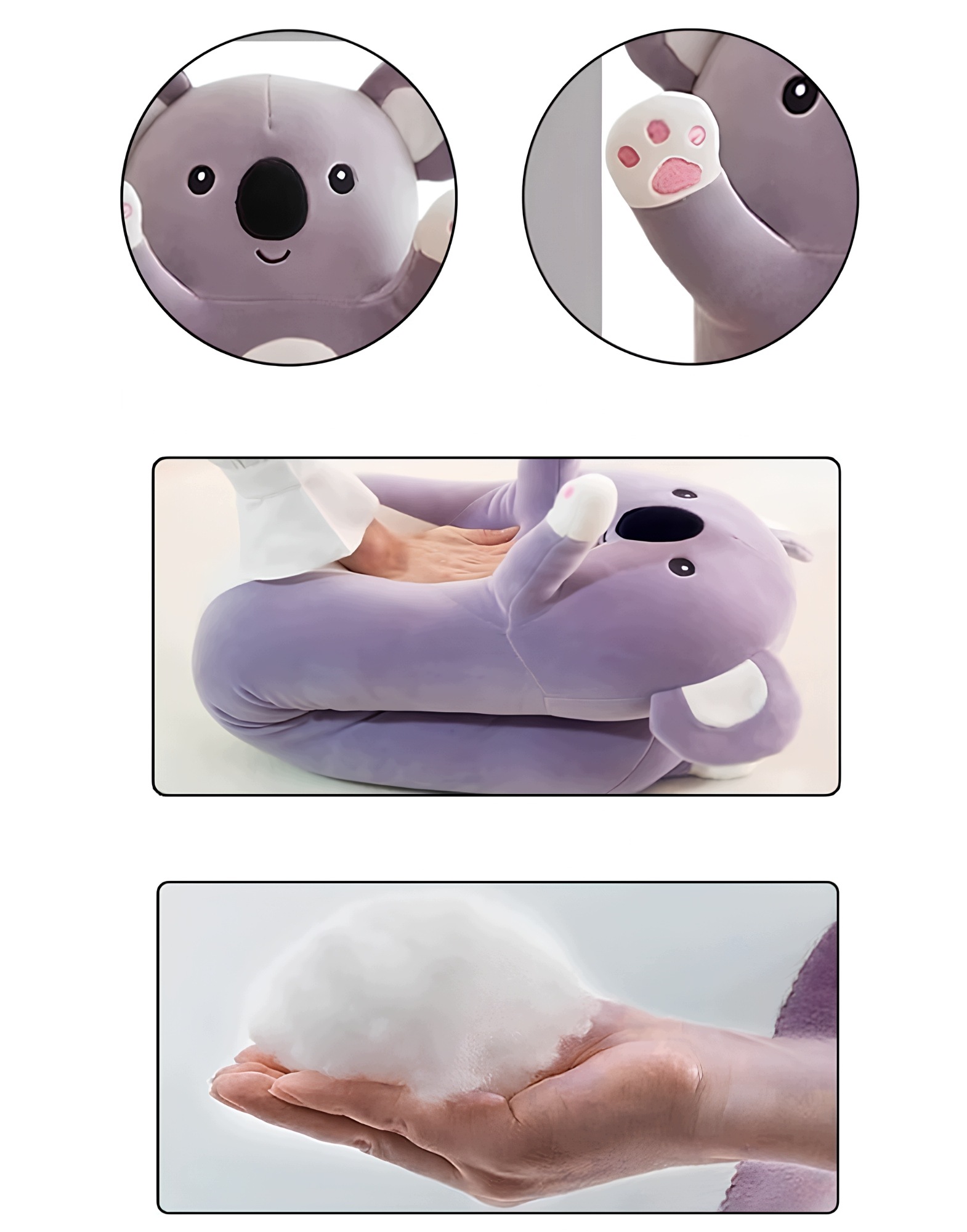Długa maskotka koala 90 cm Regmag – miękka poduszka