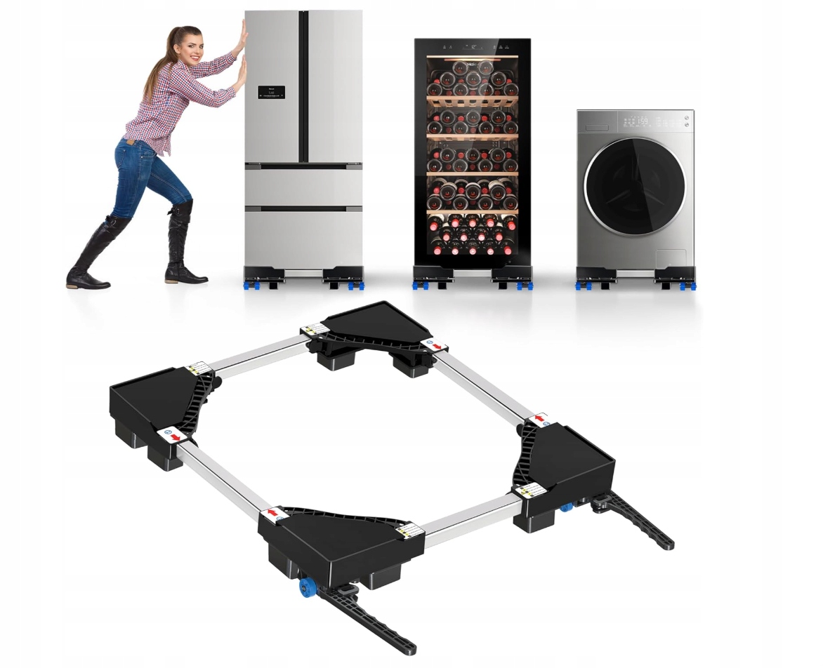 Niuxx Uniwersalna podstawa do pralki z kółkami hamulcowymi