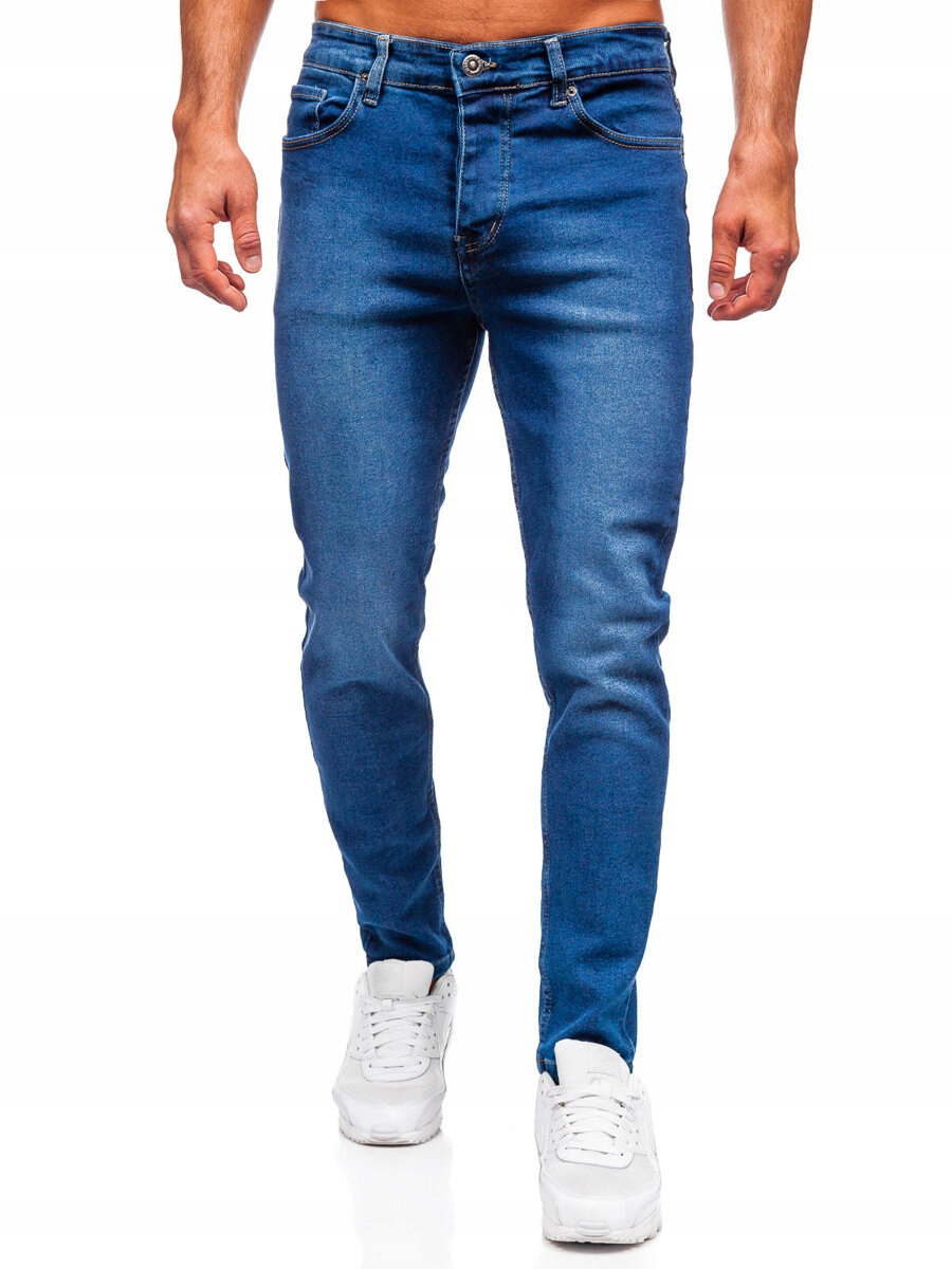 Pánské Džínové Kalhoty Slim Fit Tmavě Modré 6715 DENLEY_31/M