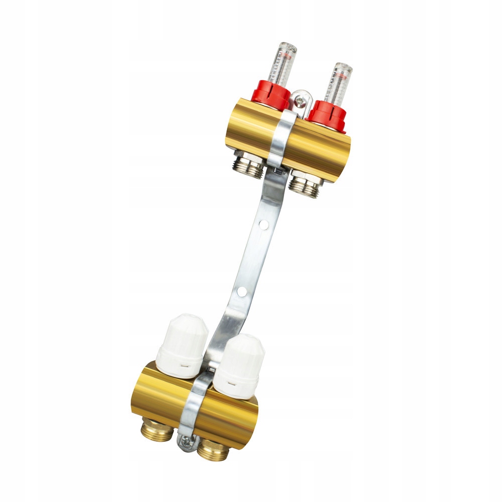 Podlahový kolektor 2 Sekce Mosazné obvody