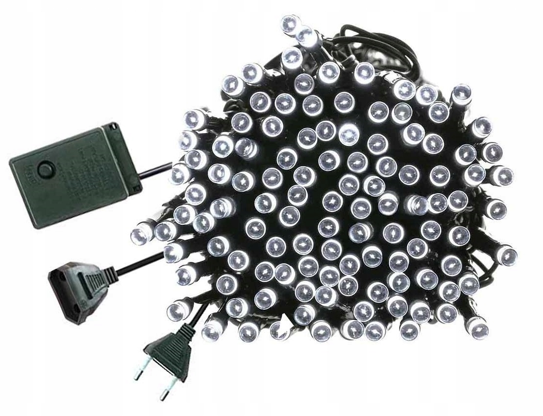

Mocne Lampki Choinkowe 100 Led Światełka IP44 9,5M