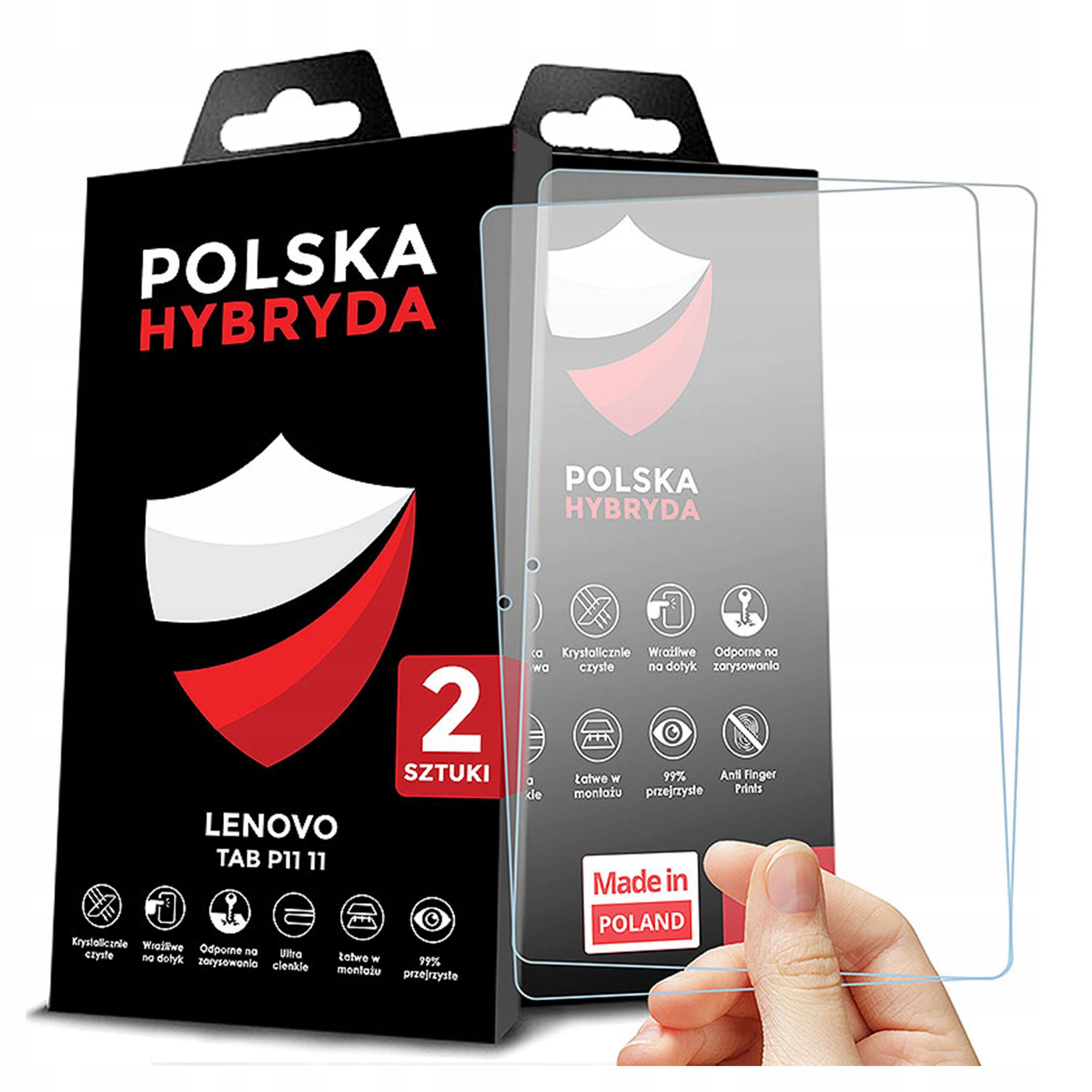 Szkło Ochronne Do Lenovo Tab P11 11 Nietłukace 2PACK