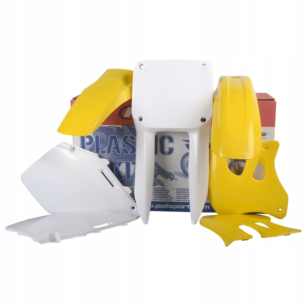 Polisport Sada Plastov Suzuki Rm 125/250 '96-'98 Farba Žltá Biela ()