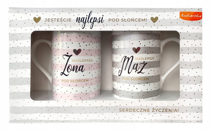 

Komplet Kubków Na Ślub Kochana Żona /wspaniały Mąż