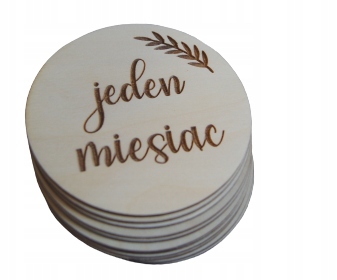 

Tabliczki drewniane z Miesiącami do zdjęć 14 sztuk