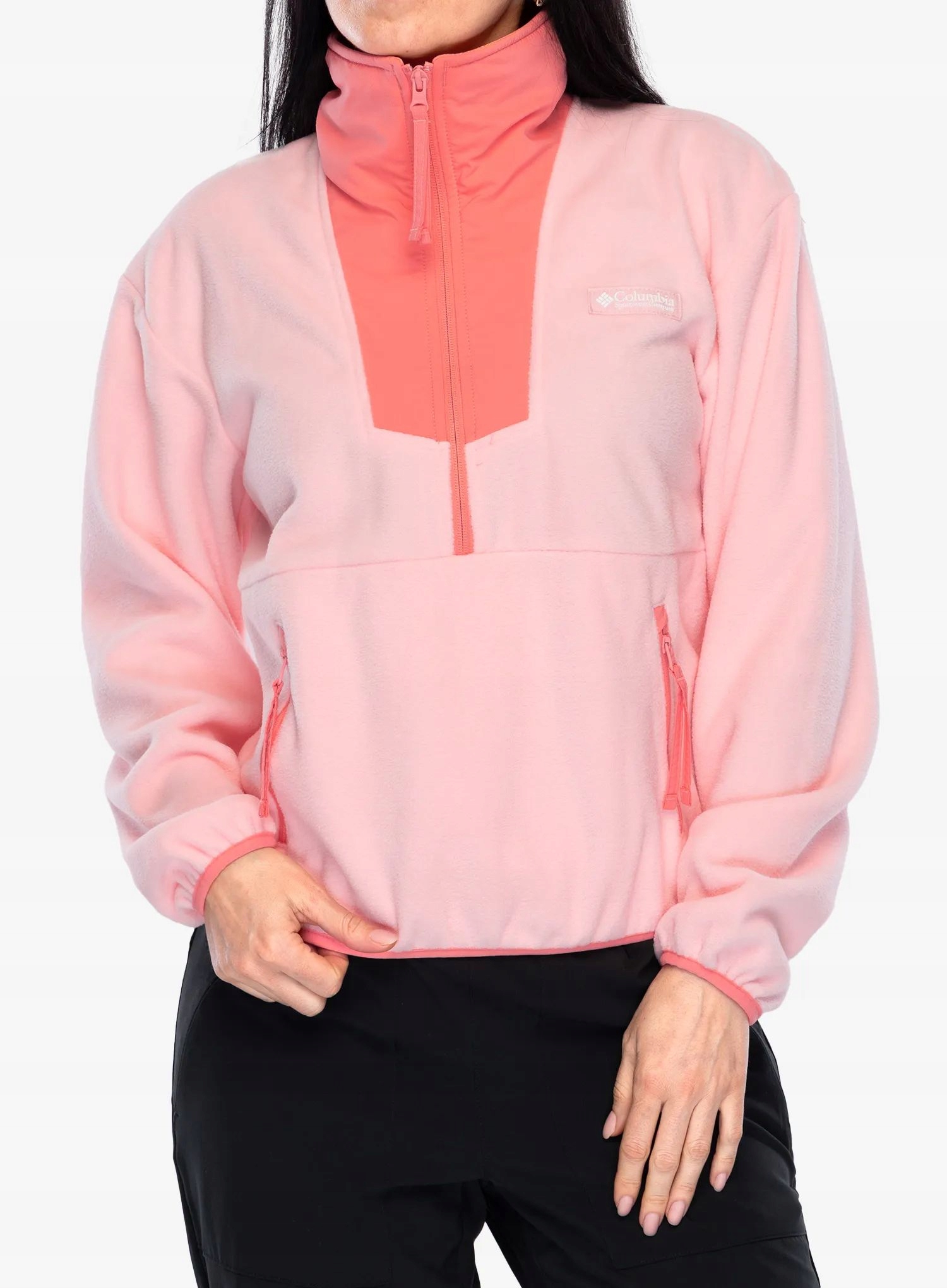 Dámská Mikina fleecová mikina Columbia Sequoia Grove Half Zip pískově pink M