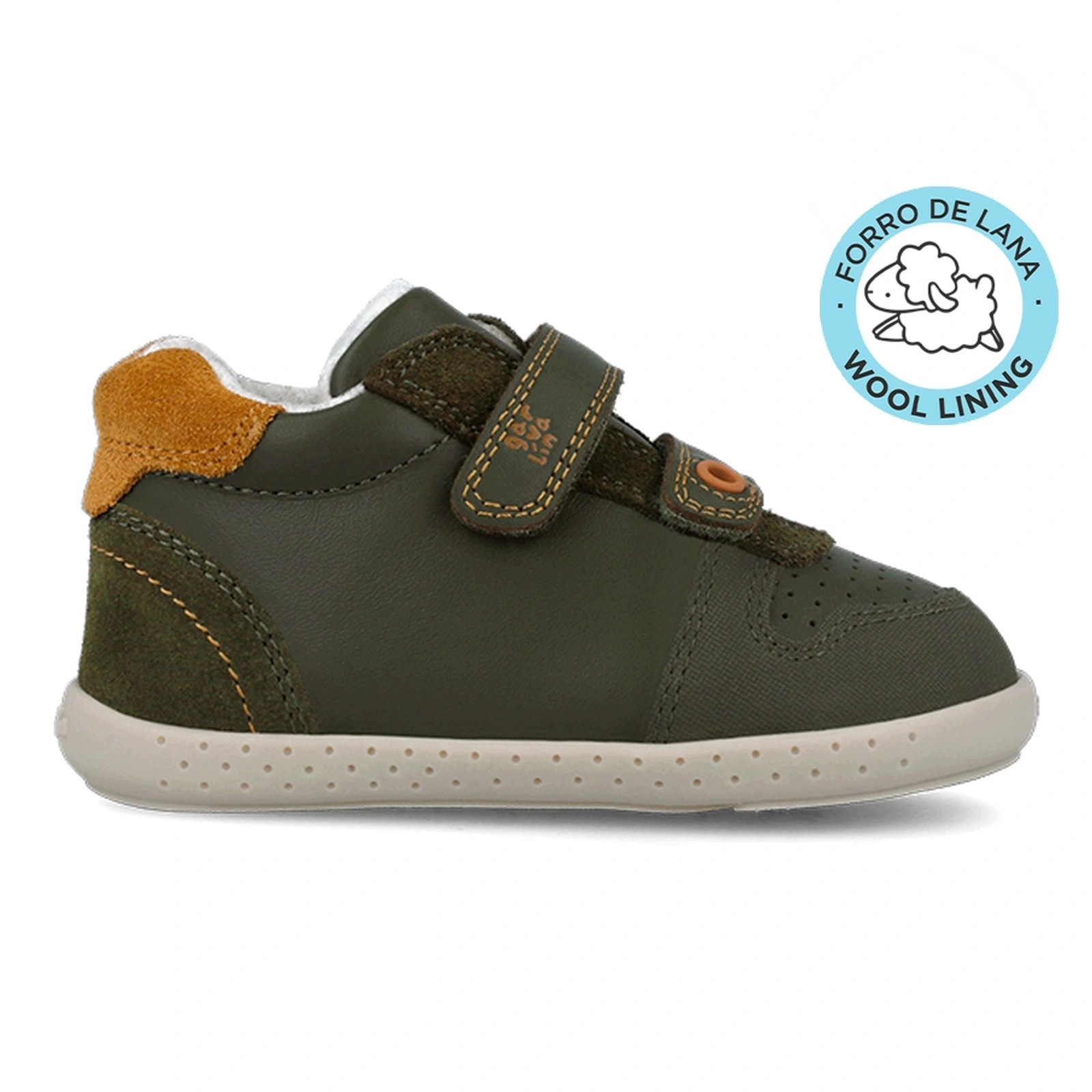 Buty barefoot z membraną ocieplane dziecięce Garvalin Mid Warm Militare 19