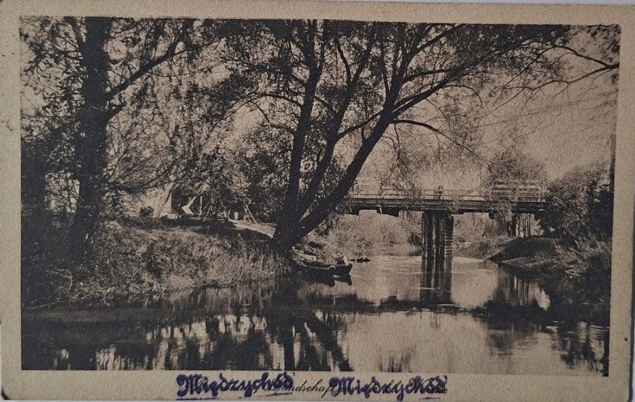 Pocztówka Międzychód. Most. [1929]