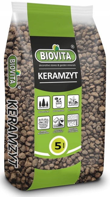 Keramzyt Ogrodniczy doniczkowy dodatek do podłoża drenaż na dno donicy 5l Kod producenta 5907813160820