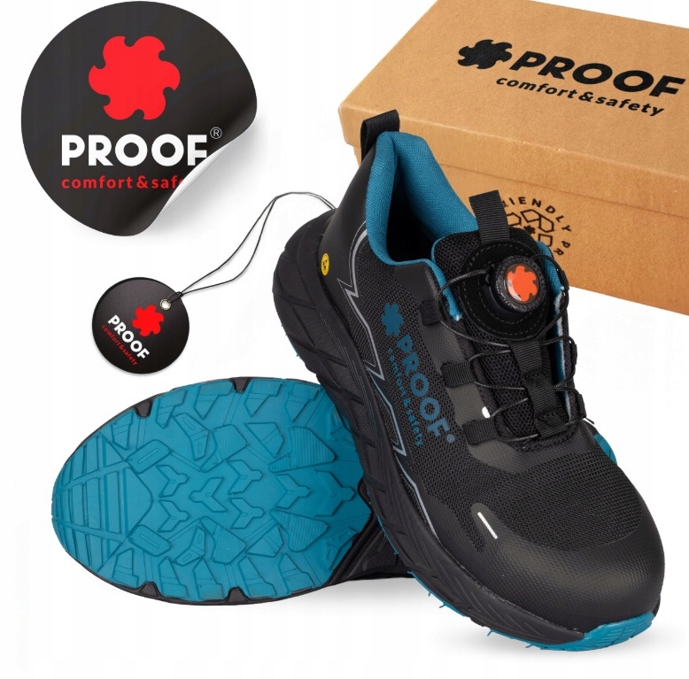 Obuwie robocze półbuty Proof Półbuty Robocze Fusion 3 S1PL Esd rozmiar 43