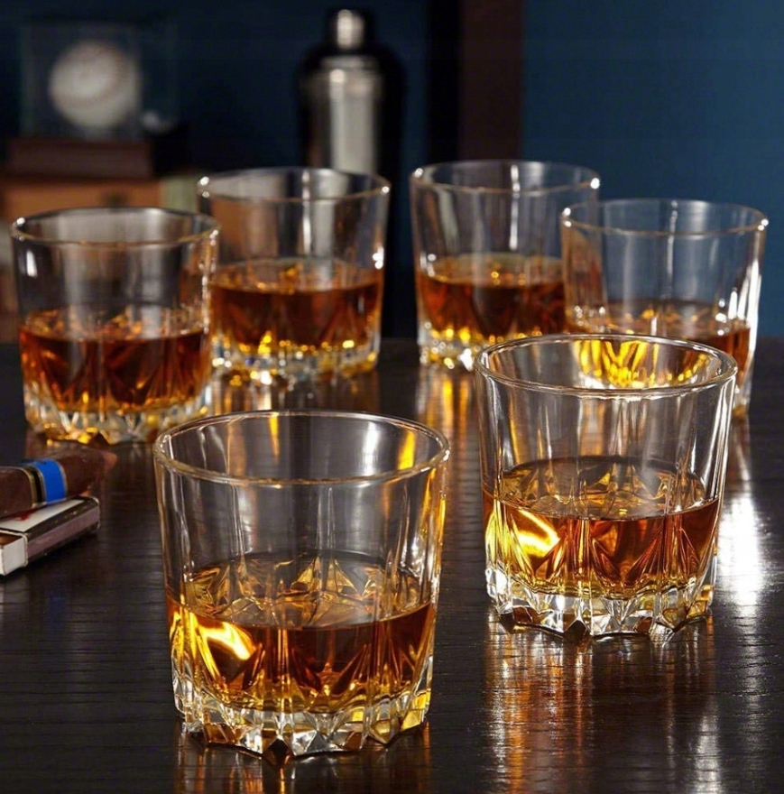 Karafka i SZKLANKI Zestaw do Whiskey Drink Prezent Linia Fjord