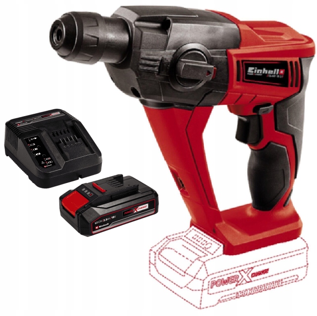 Einhell Příklepové Kladivo Te-hd 18 Li 4513812 Sada Akumulátor 2,5AH