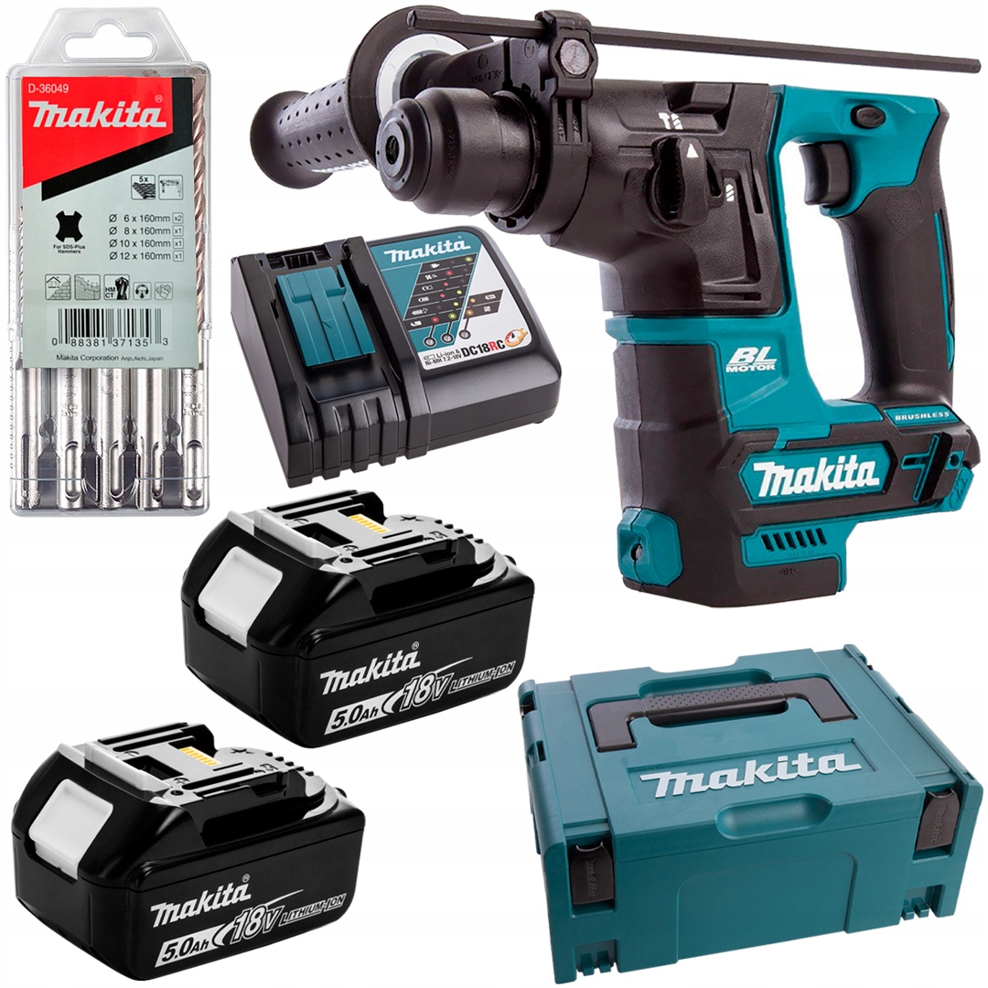 

Młotowiertarka Sds+ 1,2J Makita DHR171RTJ +wiertła