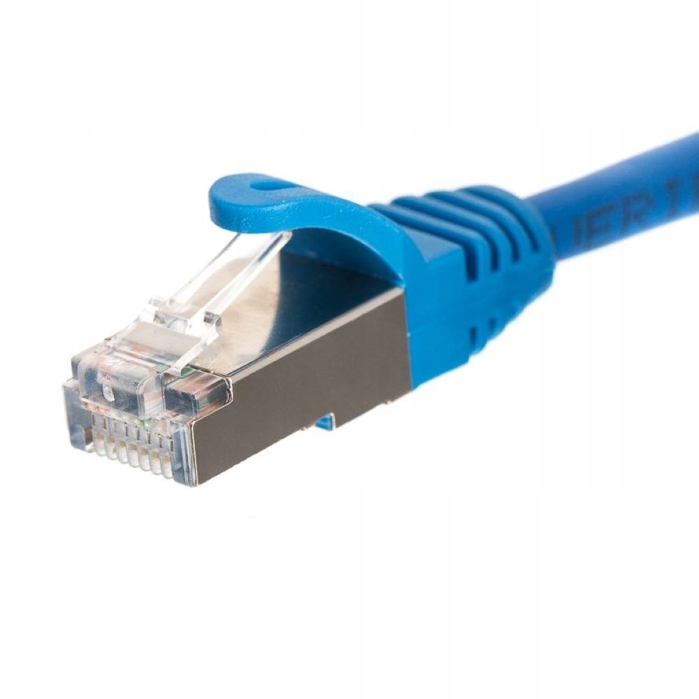 Patchcord RJ45, Netrack osłonka zalewana, kat. 5e Ftp/stp, 3m niebieski
