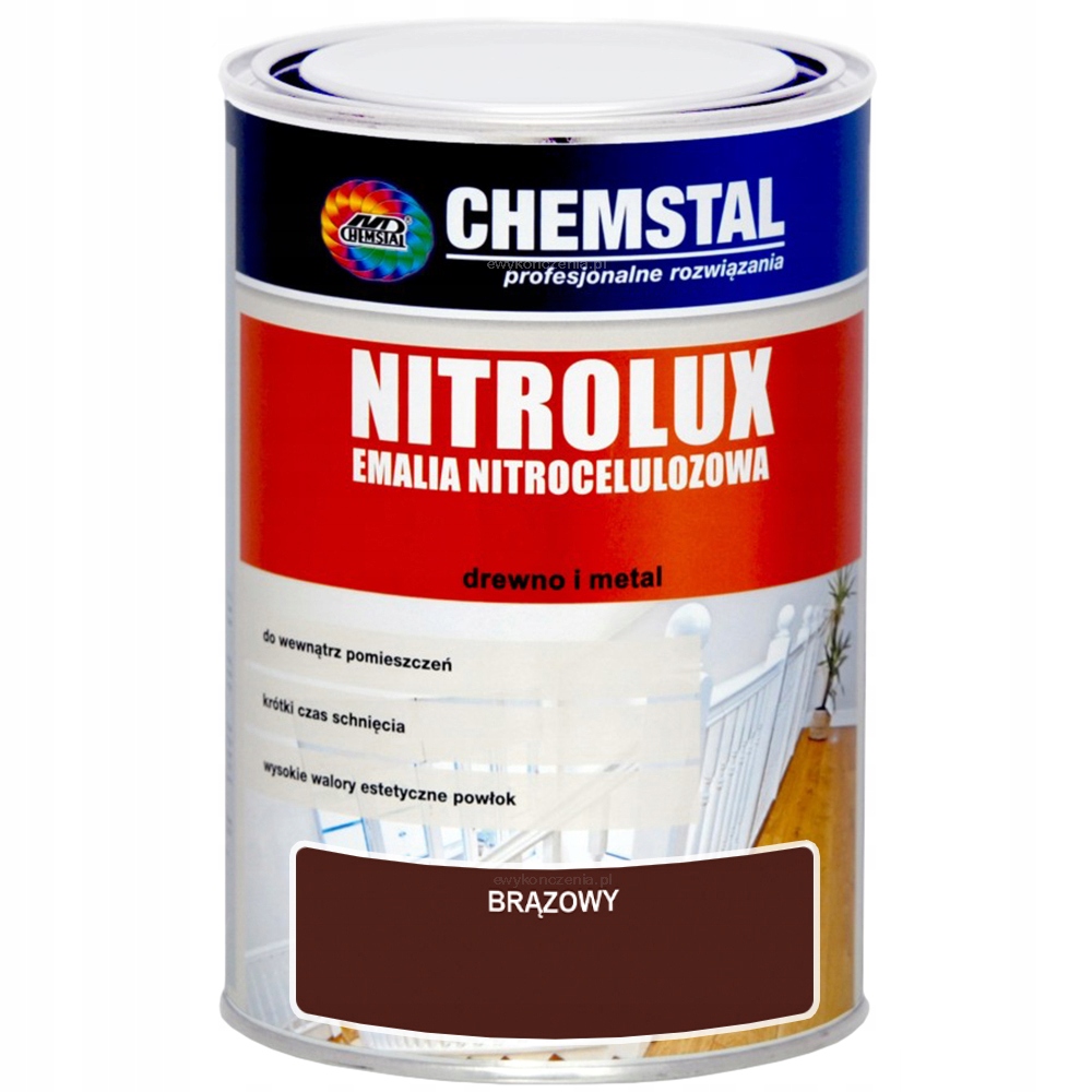 

Chemstal Nitrolux Emalia Nitro Brązowy 1L