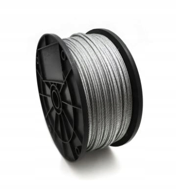 Lina linka stalowa 1mm 1x7 ocynkowana 200m Szpula