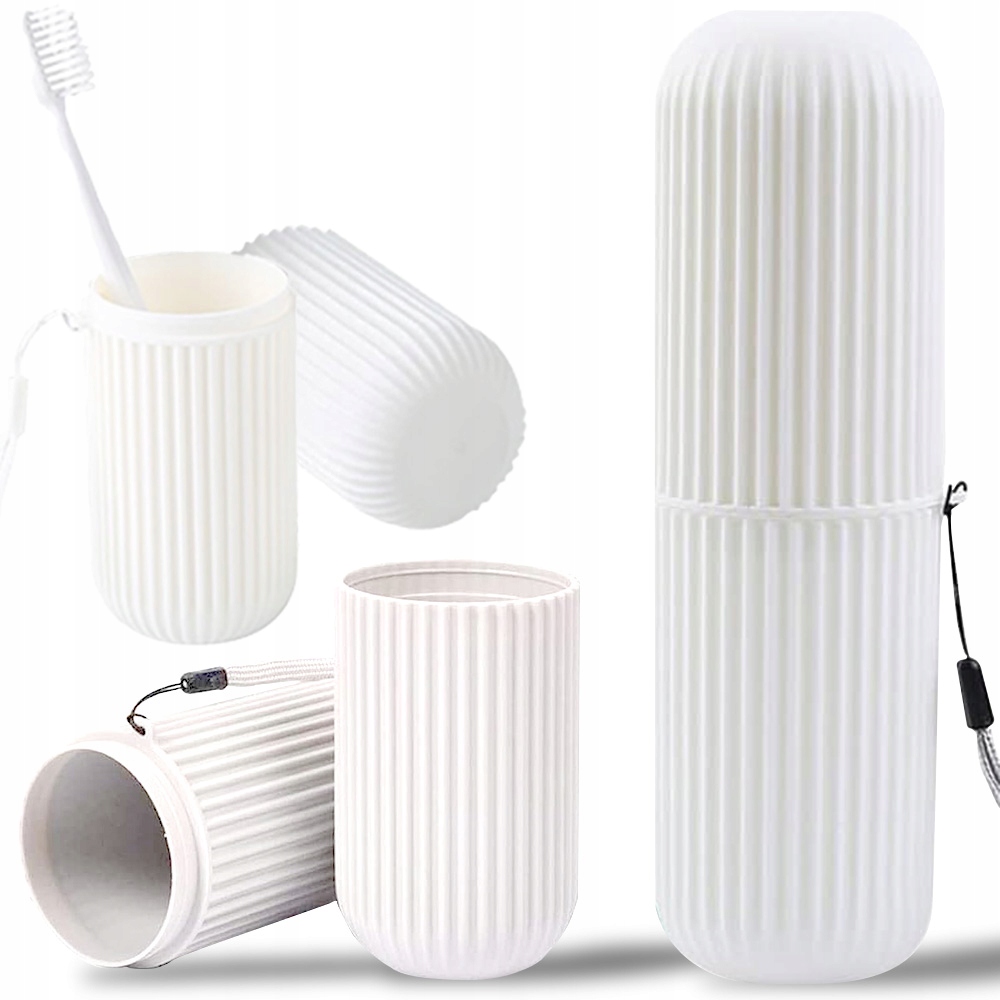 PORĘCZNE ETUI POJEMNIK NA SZCZOTECZKĘ PASTĘ DO ZĘBÓW PODRÓŻNE KOSMETYCZKA