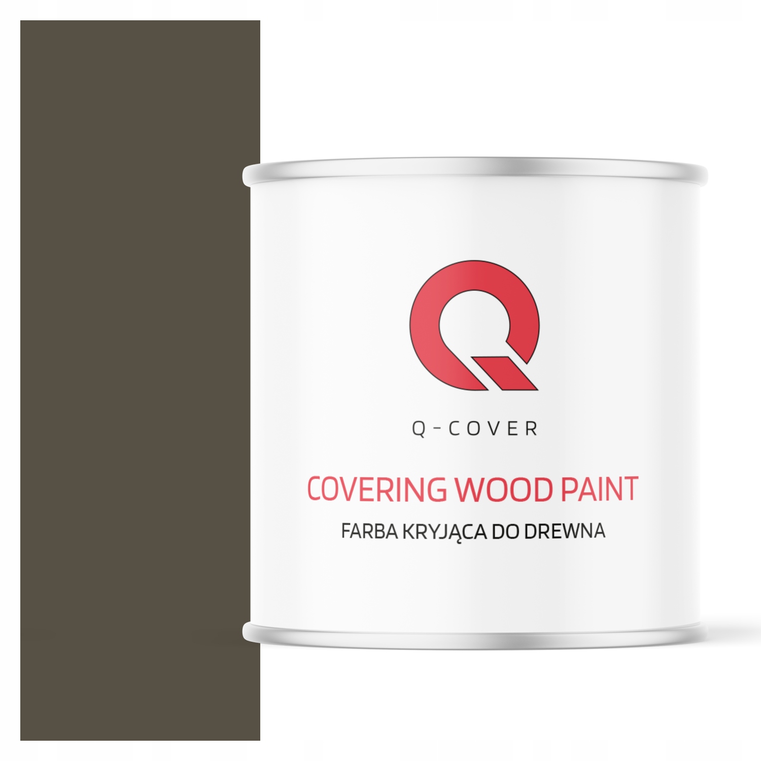 Farba Do Drewna Kryjąca Drzwi Renowacji Szary Brązowy Ral 7013 Mat 2.5L