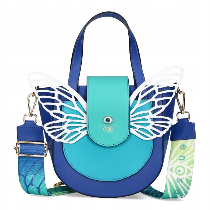 Ego Polská Dámská Kabelka Kufřík Přes Rameno Kůže Odnímatelná Křídla Krabička
