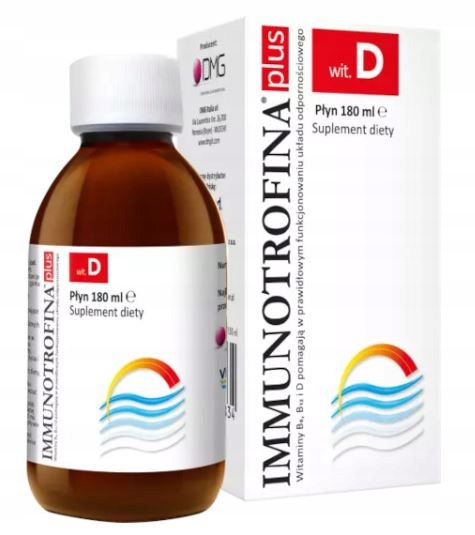 Immunotrofina Plus wit. D 180 ml płyn witamina D