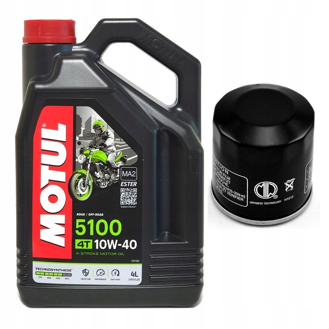 

Olej Motul 5100 10W40 MA2 4T 4L + Filtr Gratis