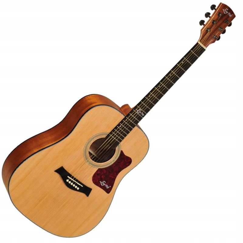 Gitara Akustyczna AP-500 Ever Play Naturalny Mat + Kostki