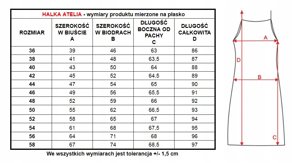 KRÓTKA HALKA ATELIA NA RAMIĄCZKACH BIAŁA R.54 Płeć kobieta