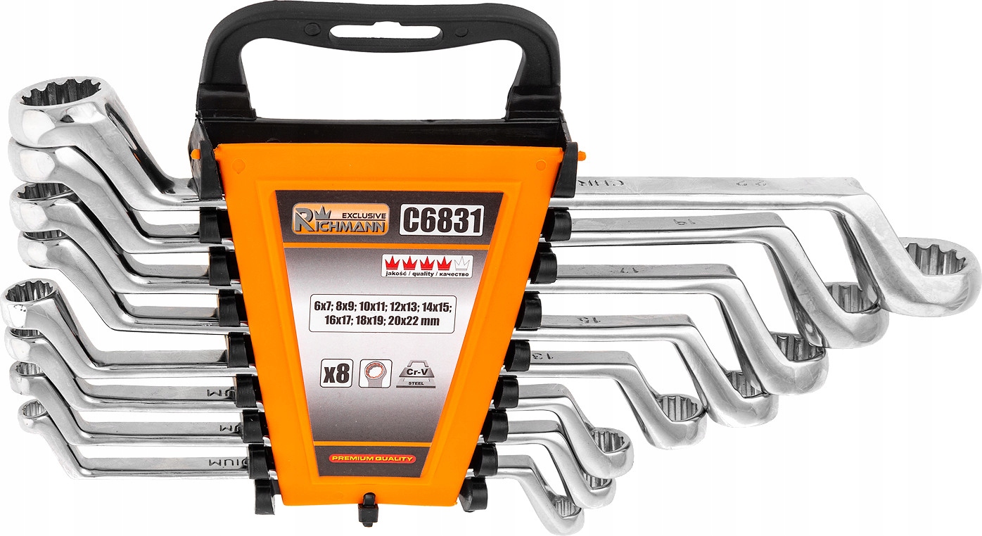 KLUCZE OCZKOWE GIETE ZESTAW 6 22MM RICHMANN C6831