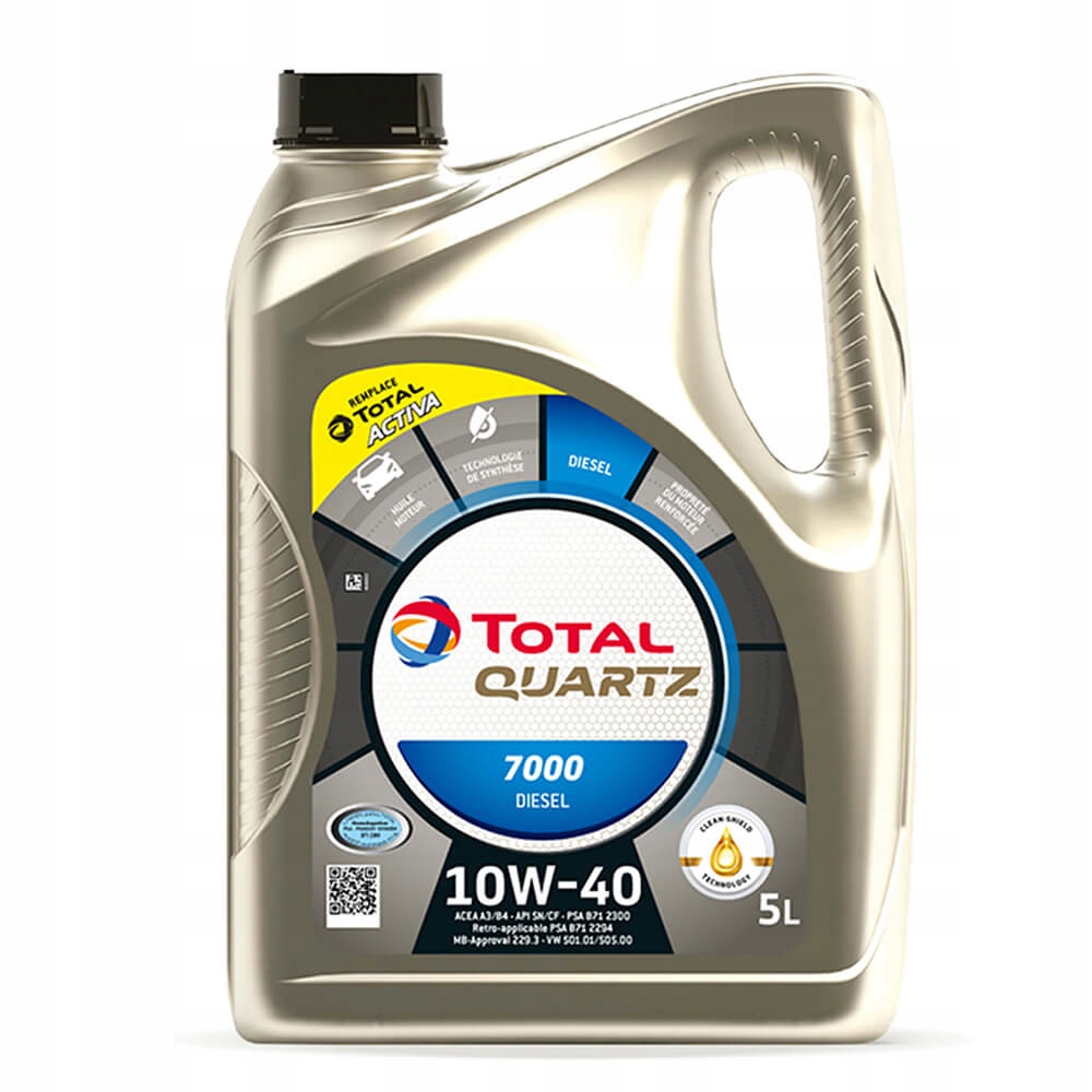 OLEJ TOTAL QUARTZ 7000 10W40 DIESEL 5L