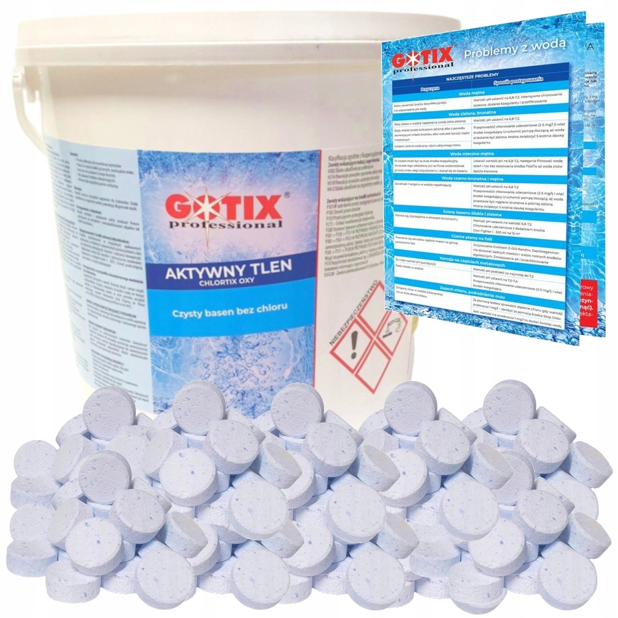 

Aktywny Tlen do Basenu Jacuzzi Spa Tabletki 3 Kg