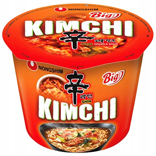 Levně 5 x Nongshim instantní polévka Shin Kimchi Ramyun velká micha 112 g