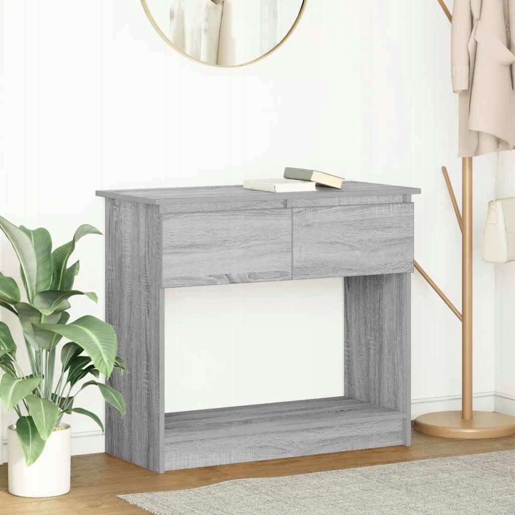 Konzole s zásuvkami Šedá Sonoma 85,5x38,5x74,5 cm