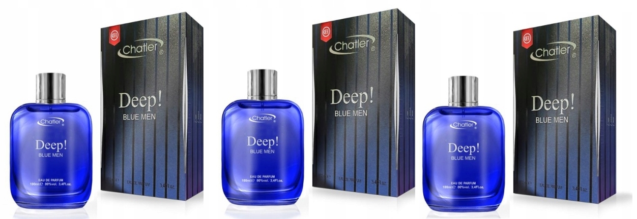 Chatler Deep! Blue Men 3x100 ml parfémovaná voda