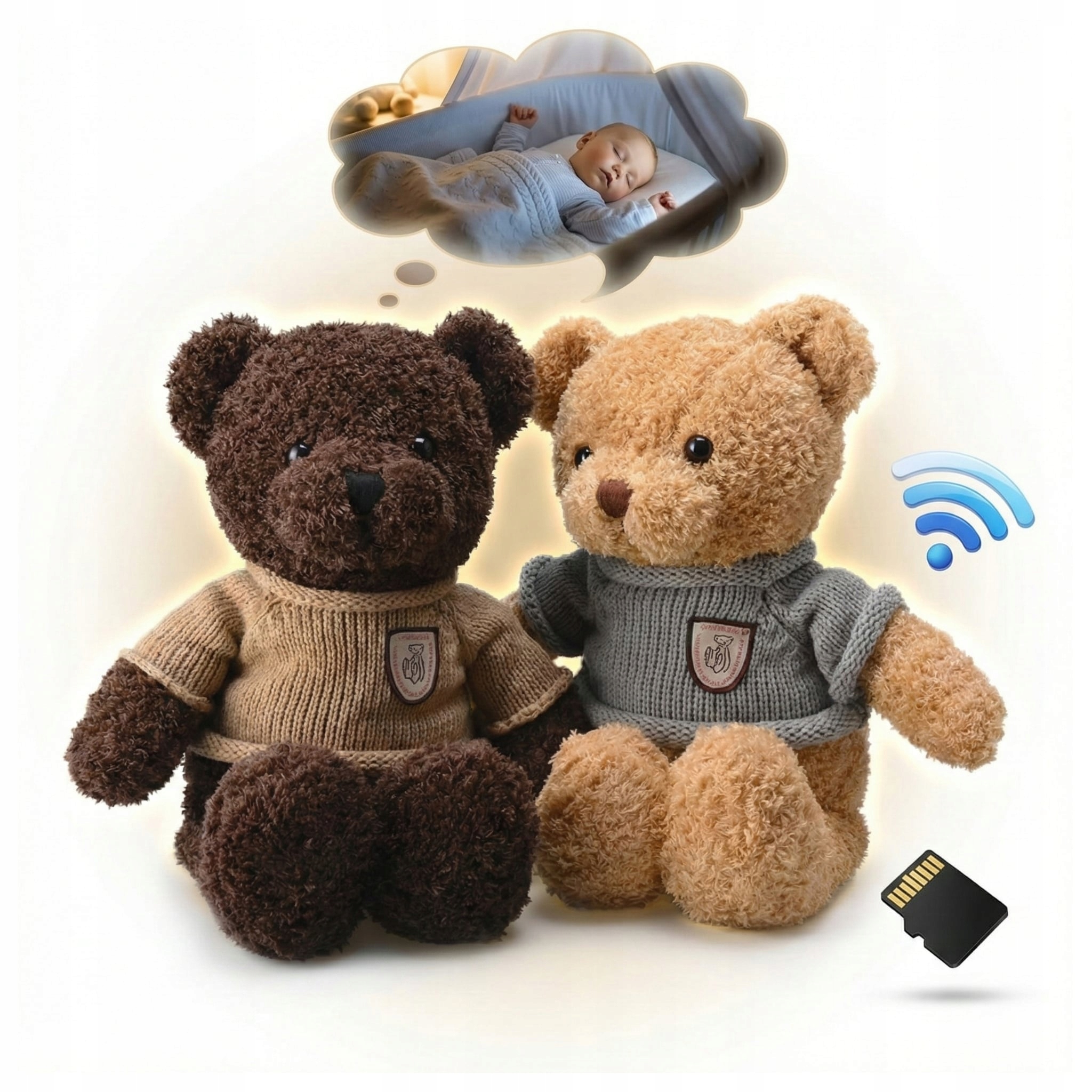 Diskrétní Wifi Kamera Na Baterie Špionážní Plyšák Medvídek 4k 8mpx Full Hd