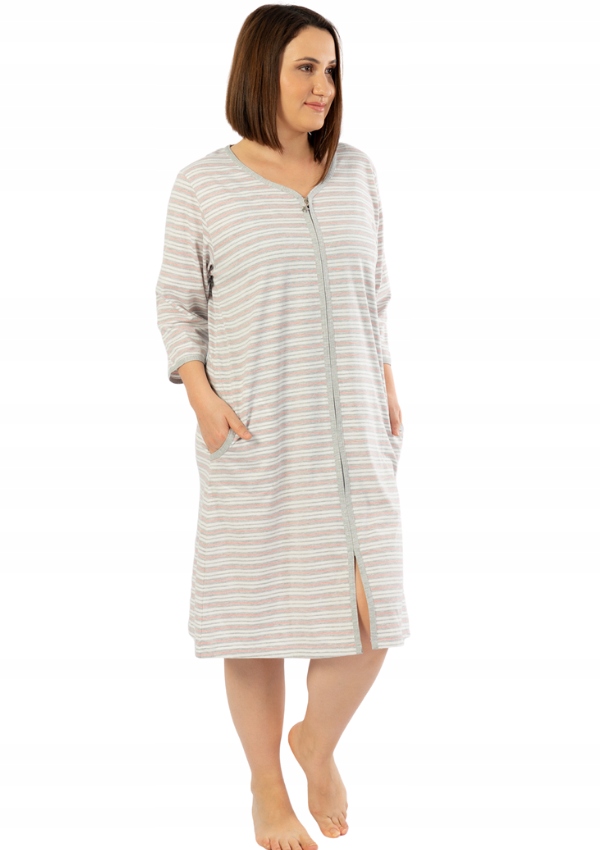 

Szlafrok damski bawełna +Size Vienetta 5XL 60 62