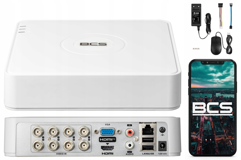 Záznamník monitorovania Ahd Tvi CVI 8 kanálov Bcs BCS-V-SXVR0801 Aplikácia