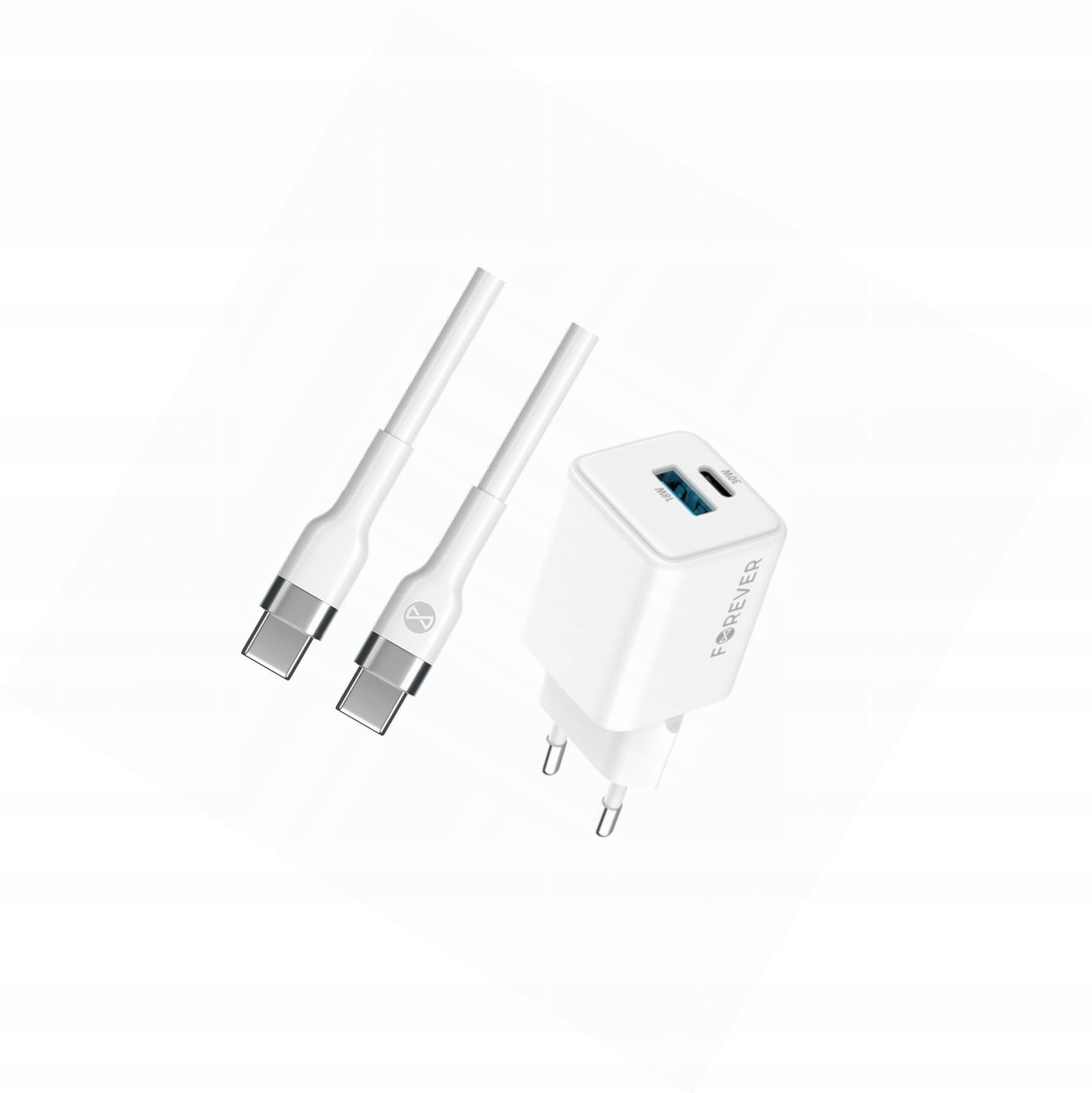 Szybka ładowarka GaN 30W 2 wejścia długim z kablem 2m do Xiaomi Poco F5 Pro