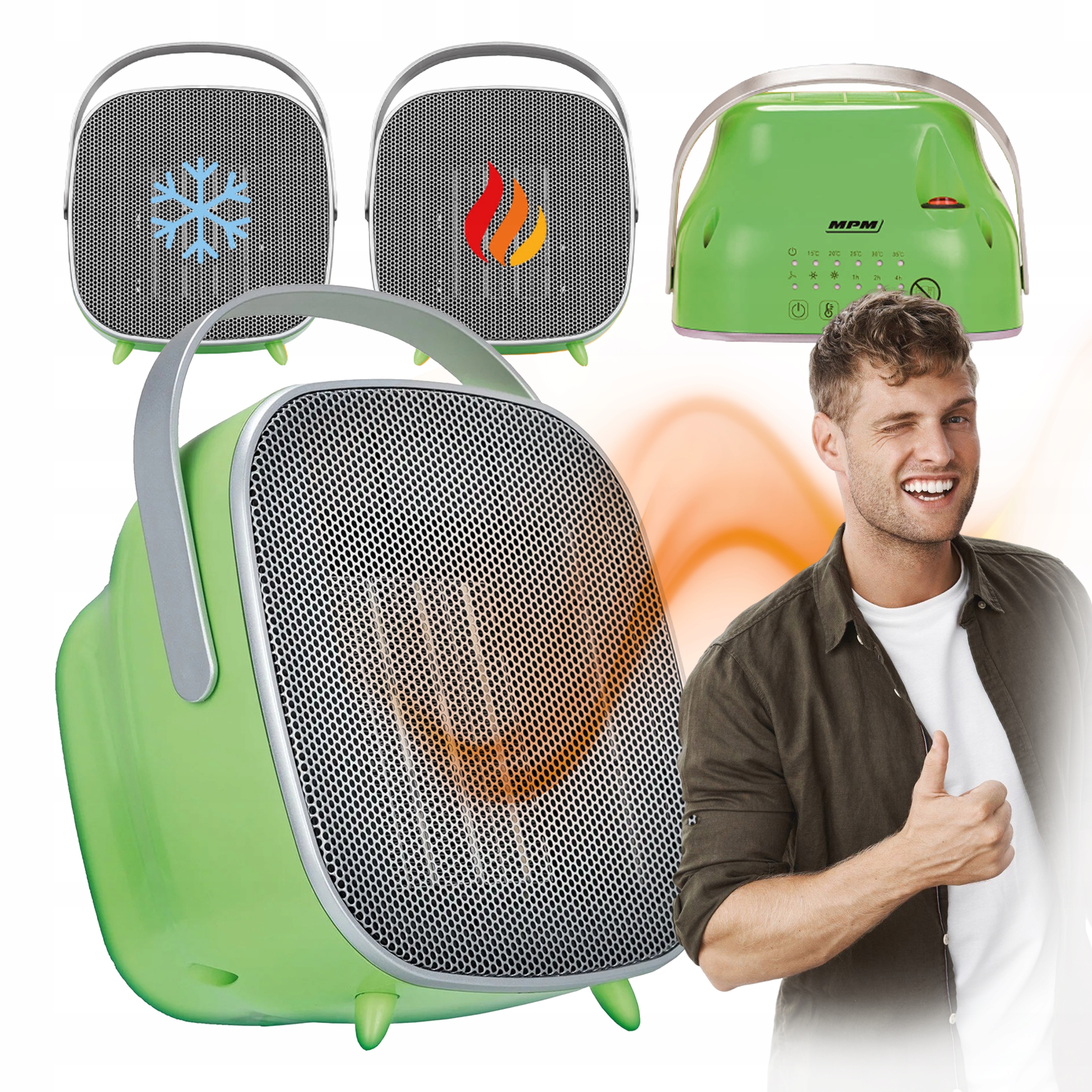 Keramický ohřívač ventilátor (farelka) Mpm MUG-22/Z