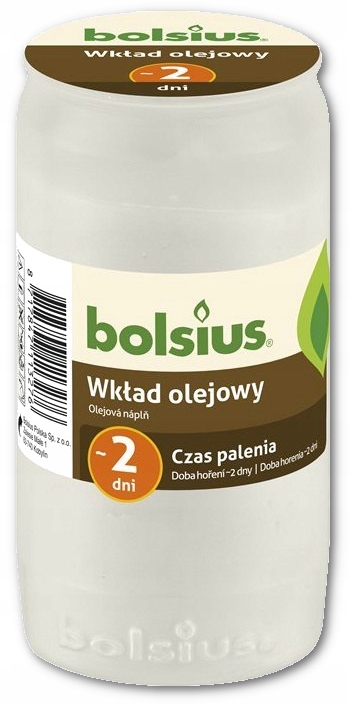 

Wkład do zniczy olejowy Bolsius Nr 2 48h 1szt