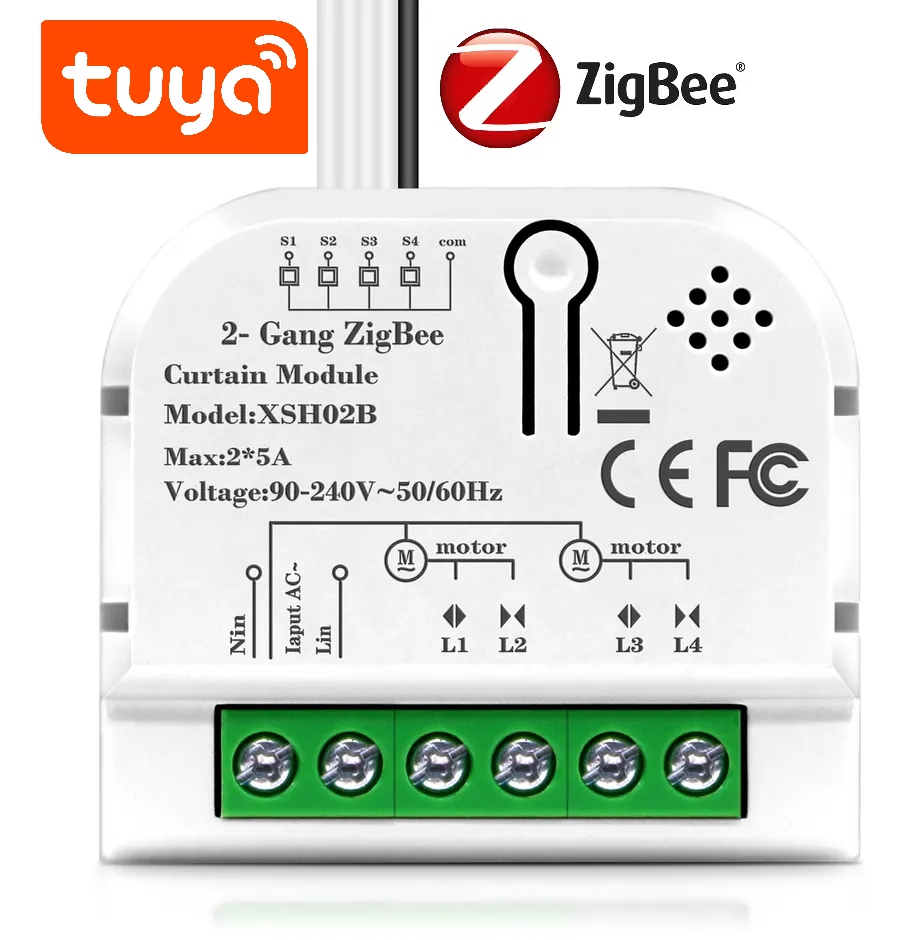 

Sterownik rolet Tuya Zigbee procentowy 2 Rolety
