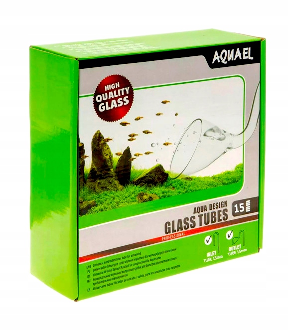 

Aquael Szklane Rurki 15mm Wlot Wylot Do Filtra