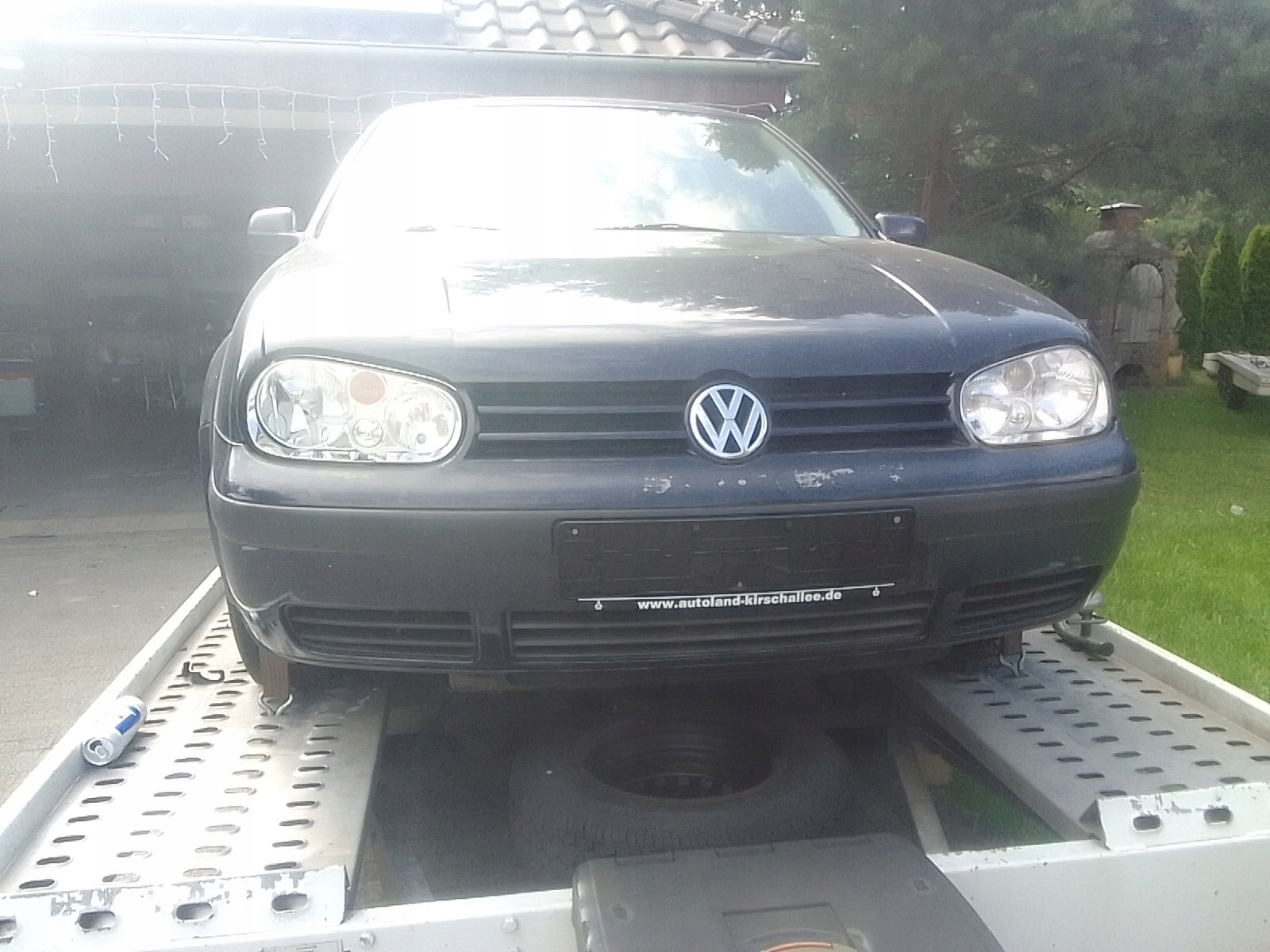 VW GOLF 4 IV БАМПЕР ПЕРЕДНІЙ СИНІЙ La5g