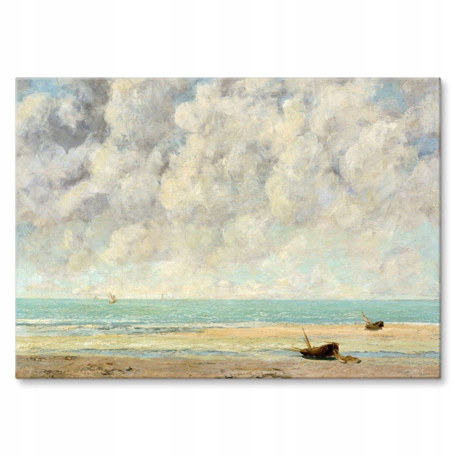 Kovový plakát Calm sea Gustave Courbet Dárek 22 x 31 cm