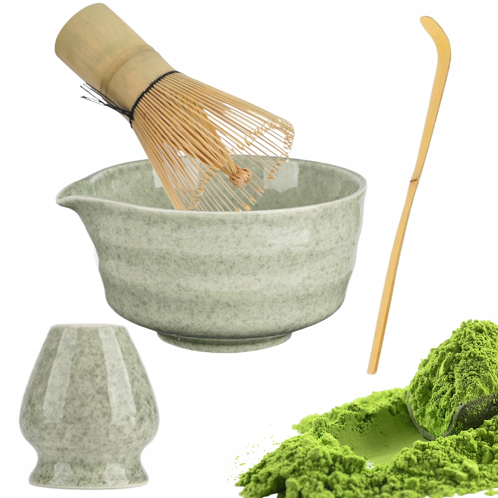 Levně 4V1 Dárková Sada Na Čaj Matcha