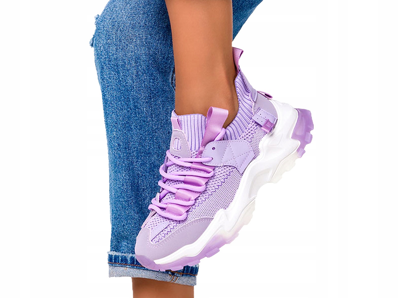 

Modne Damskie Sneakersy Platforma Buty Sportowe 39